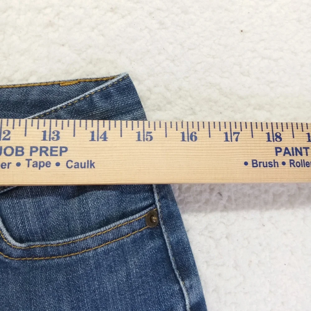 Michael Kors Womens 4P‎ Skinny Jeans Medium Wash Blue Denim Petite Mid Rise
